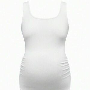 SHEIN Maternity White Tank Top